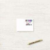 そして退職した中に寝て ポストイット (デスク上)