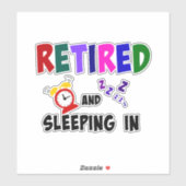 そして退職した中に眠る、人気があるデザイン シール (シート)