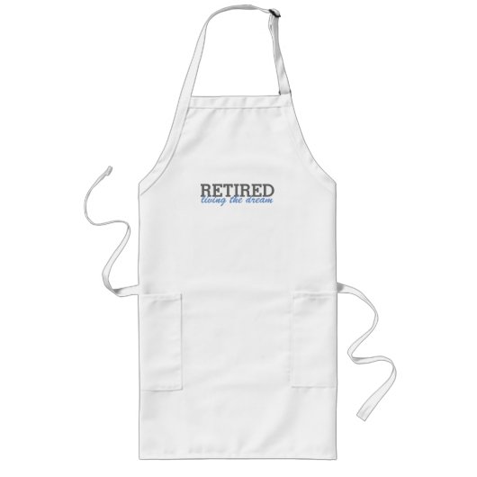 そして退職した夢の前掛けを生きる ロングエプロン (正面)