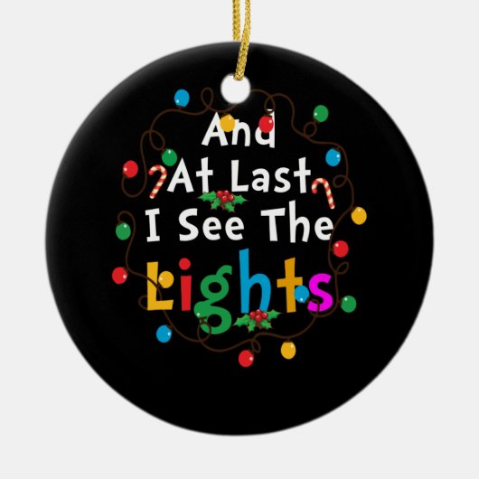 そして遂に私はライトクリスマス2020を見る セラミックオーナメント (正面)