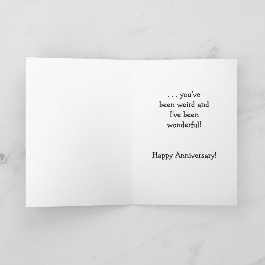 そして風変わり素晴らしい9周年記念 カード (内部)