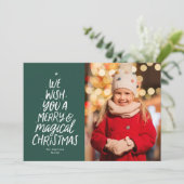 そして魔法メリーのクリスマスツリーの緑の写真 シーズンカード (スタンド正面)