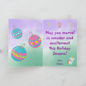 そして魔法メリーの一角獣のクリスマス シーズンカード (内部)