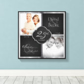 そして2018年25周年結婚を迎える キャンバスプリント (インサイチュ (ウッドフロア))
