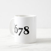 そして5678 コーヒーマグカップ (正面左)