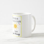 そして、ここで我々は再び行く*我々は行く、私は良い朝を意味する コーヒーマグカップ (正面右)