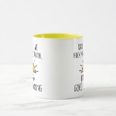 そして、ここで我々は再び行く*我々は行く、私は良い朝を意味する マグカップ (中央)