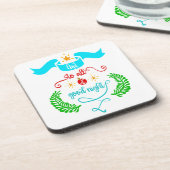 そして、すべての良い夜のクリスマス、タイポグラフィ、ZSG コースター (左側)