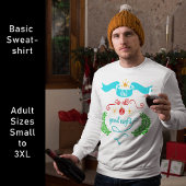 そして、すべての良い夜のクリスマス、タイポグラフィ、ZSG スウェットシャツ