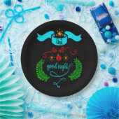 そして、すべての良い夜のクリスマス、タイポグラフィ、ZSG ペーパープレート (パーティー)