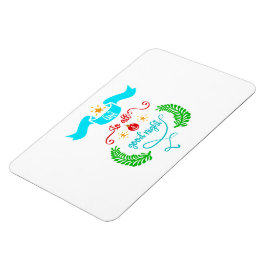 そして、すべての良い夜のクリスマス、タイポグラフィ、ZSG マグネット