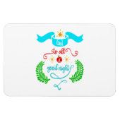 そして、すべての良い夜のクリスマス、タイポグラフィ、ZSG マグネット (横)