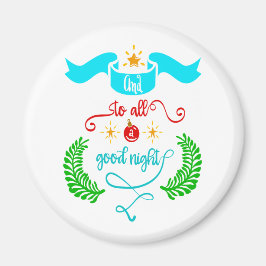 そして、すべての良い夜のクリスマス、タイポグラフィ、ZSG マグネット