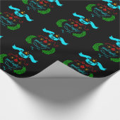 そして、すべての良い夜のクリスマス、タイポグラフィ、ZSG ラッピングペーパー (角)