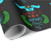 そして、すべての良い夜のクリスマス、タイポグラフィ、ZSG ラッピングペーパー (ロールコーナー)