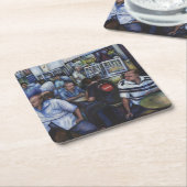そして……シンガポール結婚したの郵便配達人 スクエアペーパーコースター (アングル)