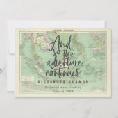 そして、冒険は写真の卒業を続ける 招待状 (正面)