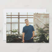 そして、冒険は写真の卒業を続ける 招待状 (裏面)