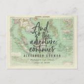 そして、冒険は招待を続ける ポストカード (正面)