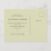 そして、冒険は招待状を続ける インビテーションポストカード (裏面)