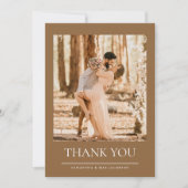 そして、写真の結婚感謝の始まり サンキューカード (正面)