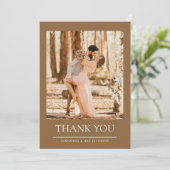 そして、写真の結婚感謝の始まり サンキューカード (スタンド正面)