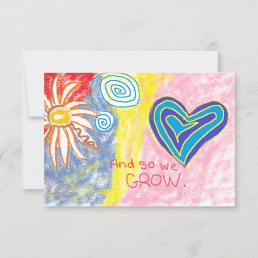 そして、私たちは応答カードを成長させる 出欠カード (正面)