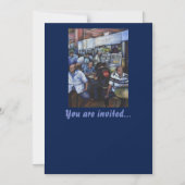 そして……郵便結婚した配達人 マグネット招待状 (正面)