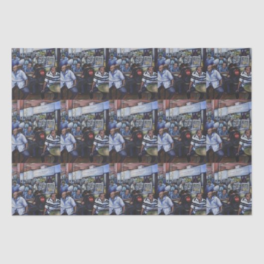 そして……郵便結婚した配達人 薄葉紙 (正面)