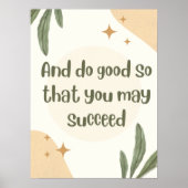 そして、非常にミニマルな引用文を行う ポスター (正面)