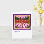 そしてV'la'asotを行うには カード (黄色い花)