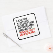 そしもして信じ、トランプはクリスチャンだ スクエアシール (封筒)