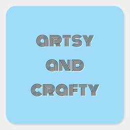 そしアートて巧妙な芸術と工芸品の正方形のステッカー スクエアシール