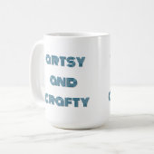 そしアートて気高い、芸術と工芸品の女性の コーヒーマグカップ (正面左)