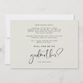 そしエレガントてモダン、お前は俺のゴッドマザーカードか 招待状 (正面)