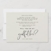 そしエレガントてモダン、神の父のカードを 招待状 (正面)