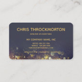 そしエレガントて芸術品を気取ったきらめく紫 名刺 (裏面)