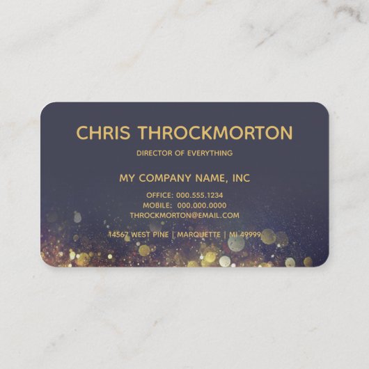 そしエレガントて芸術品を気取ったきらめく紫 名刺 (裏面)