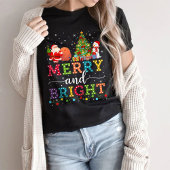 そしメリーて、クリスマスTシャツを着て Tシャツ