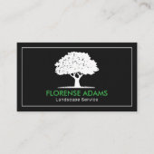 そしモダンてエレガントアーボリストの芝生の木気には 名刺 (正面)