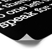 そし来て彼らは私のために、政治的な抗議、世界Wa ポスター (角)