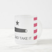 そし来て、麦砂糖を入れたビールマグを飲み フロストグラスマグカップ (正面右)