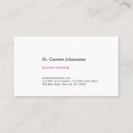 そし澄んてローザ！ 名刺 (正面)