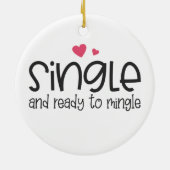 そし独身のてバレンタインに入る準備ができて |オーナメント セラミックオーナメント (裏面)