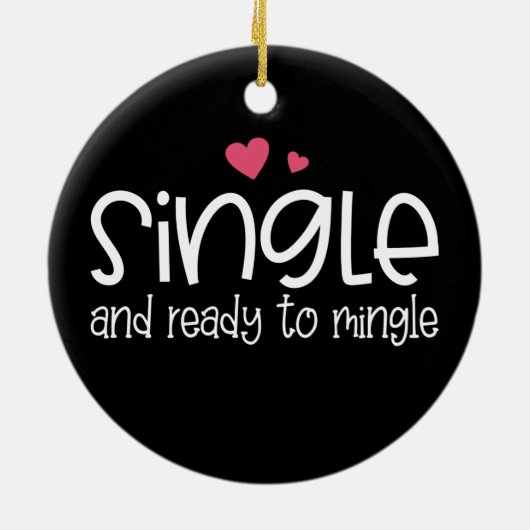 そし独身のてバレンタインに入る準備ができて |オーナメント セラミックオーナメント (裏面)