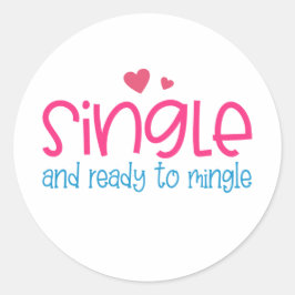 そし独身のてバレンタインに入る準備ができて |ステッカー ラウンドシール