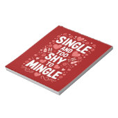 そし独身のてバレンタインデーをおもしろい思い切らすには恥ずかしがり屋だ ノートパッド (回転)