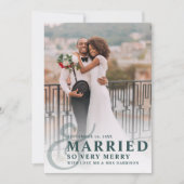 そし結婚したて非常にメリーの結婚写真 シーズンカード (正面)