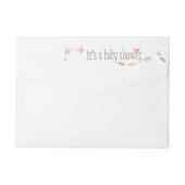 そっと咲くピンクの自然の花束 ラップアラウンドラベル (裏面)