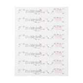 そっと咲くピンクの自然の花束 ラップアラウンドラベル (シート)